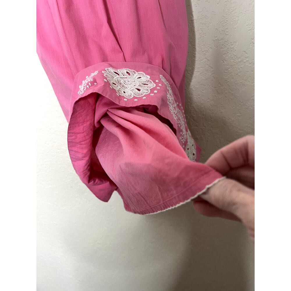 Moulinette Soeurs dess size 8 pink/white eyelet trim lined couquette, feminine - Picture 15 of 15